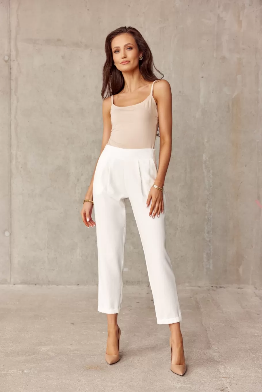 Kalhoty MEDINA ivory