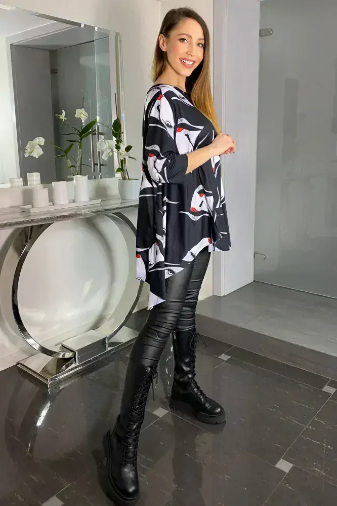 Tunika černá oči UNI