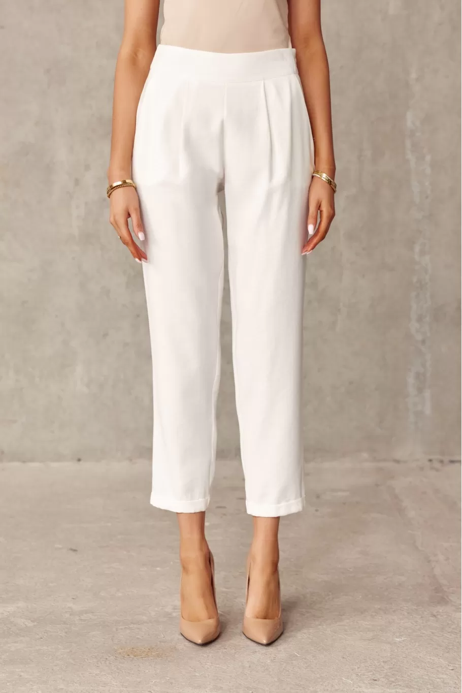 Kalhoty MEDINA ivory