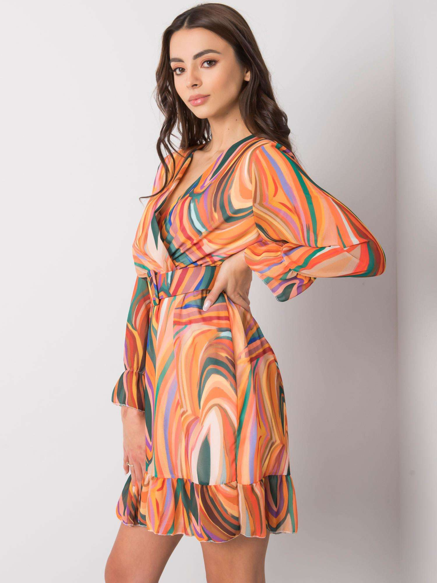 Šaty Pomeranč one size