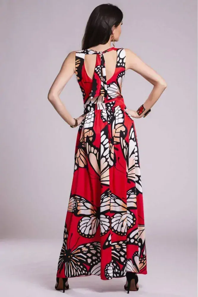 Šaty dlouhé motýl