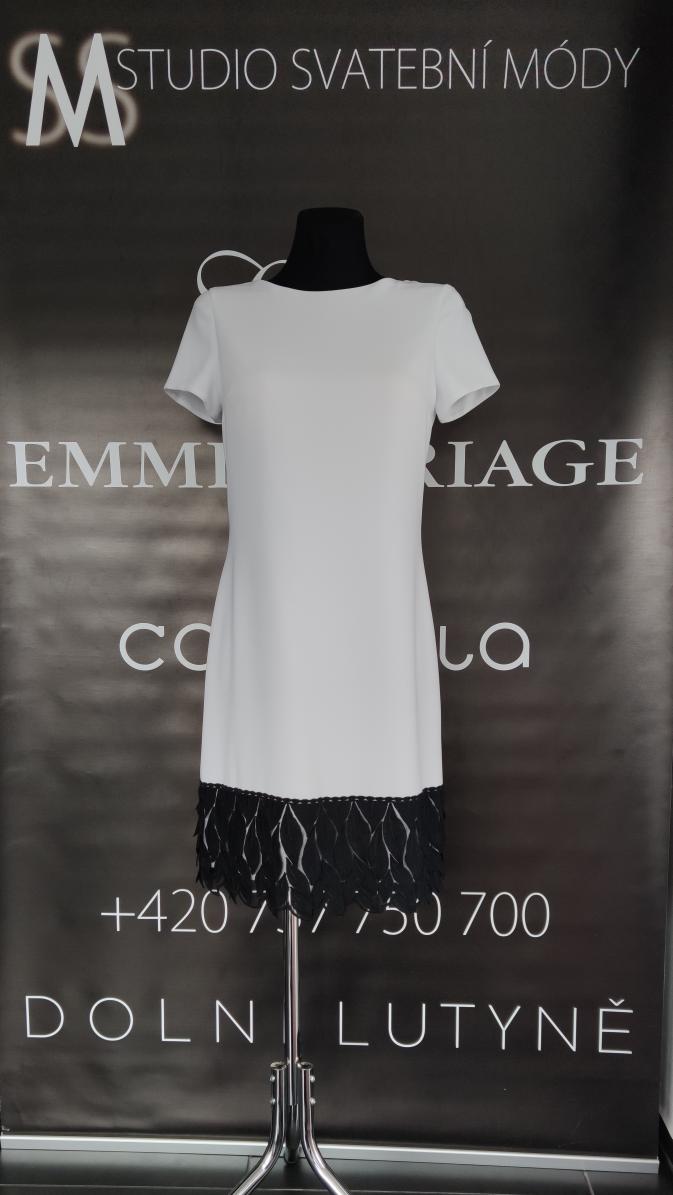 Šaty bílo-černé EM