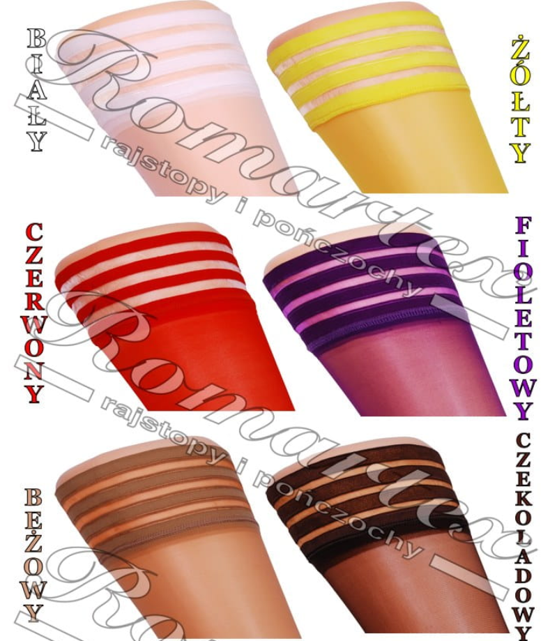 Samodržící bílé punčochy pásky