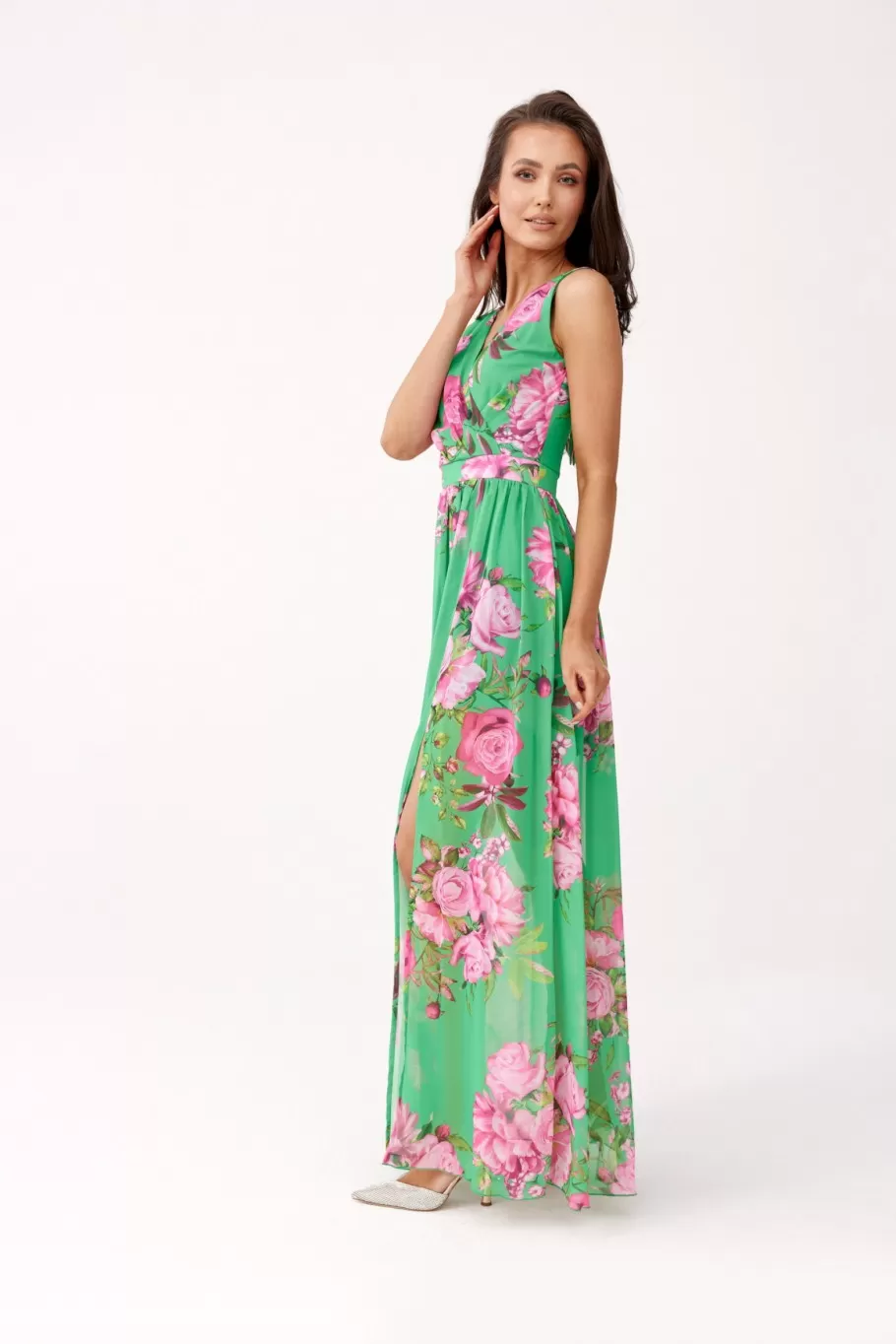 Šaty dlouhé zelené