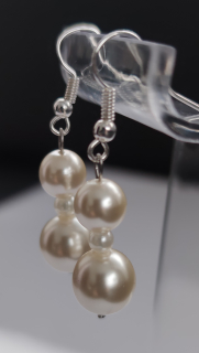 Náušnice perla afroháček