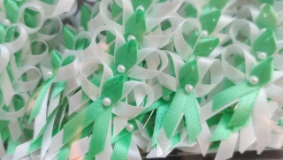 Vývazek bílo-zelený